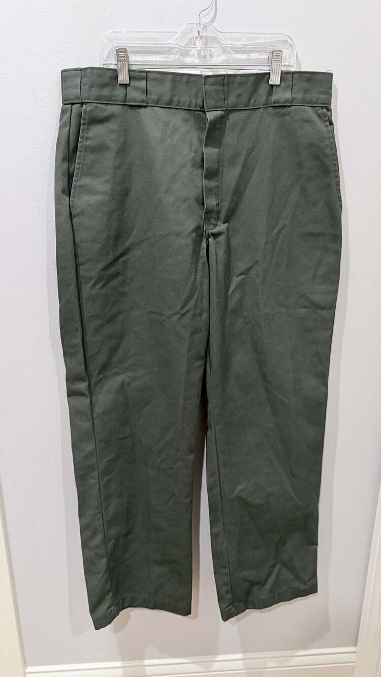 Dickies 874 Original Fit Work Pants Dark Olive Green Men's Size 34x30